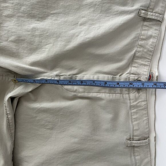 Faherty Mens Shorts Size 42 Beige Chino Casual Organic Cotton Blend Stretch 9.5” - Picture 7 of 10